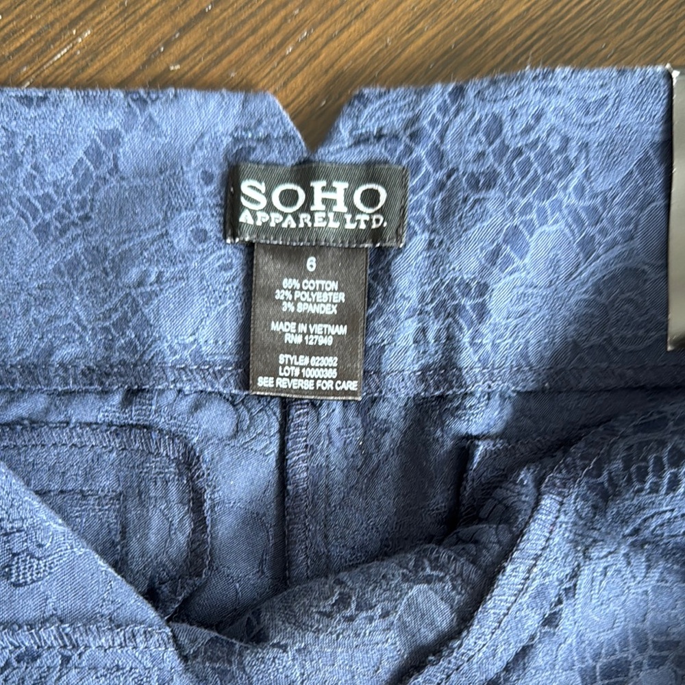 Soho Apparel Blue High Waist Denim Shorts - Picture 2 of 4